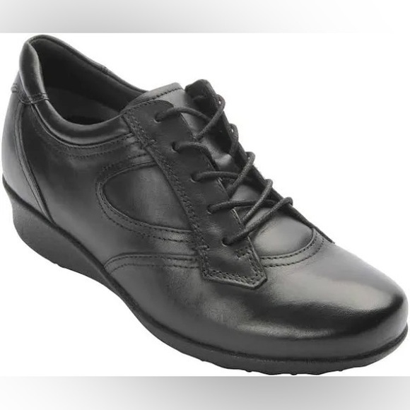 DREW Shoes - DREW PRAGUE Orthotic Women’s Size 10.5 EE, Black Leather, Lace Up Shoe, Like NEW